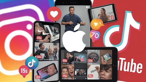 Different brands using short-form content