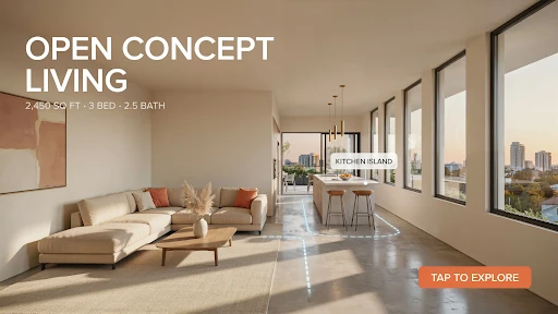 A walkthrough video of a real estate property