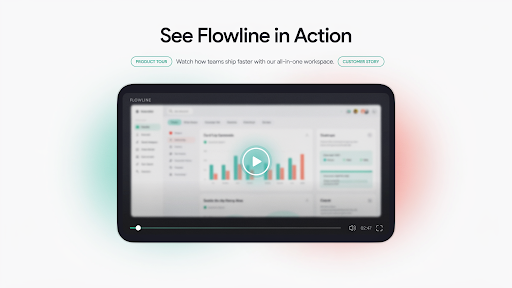 A video in a landing page of a company
