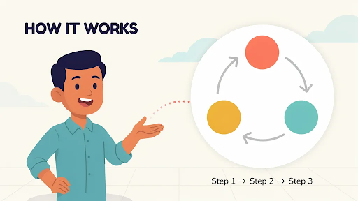 An example of 2D animated explainer videos