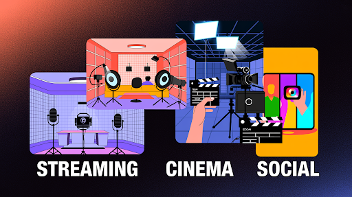 Different platforms for entertainment video production