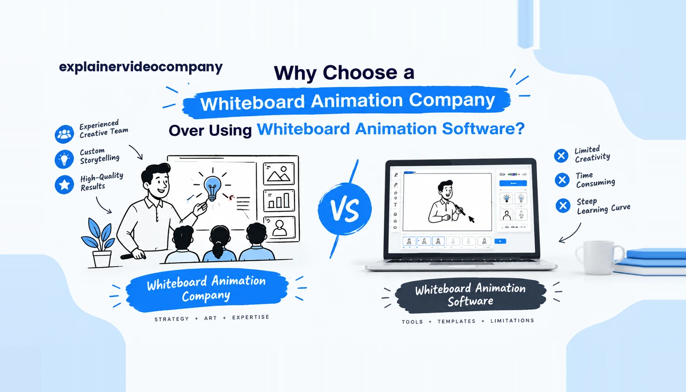 Why Choose a Whiteboard Animation Company Over Using Whiteboard Animation Software?
